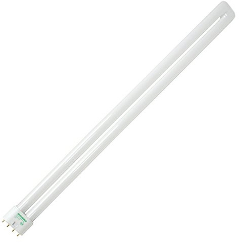 Sylvania 20590 (Case of 10) 20590-FT55DL/830/ECO-3000K, 55 Watt CFL Light Bulb-Compact Fluorescent-4 Pin 2G11 Base, White