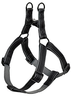 Nobby Geschirr Classic Reflect SOFT, schwarz / grau Brust: 30/40 cm, B: 10 mm, 1 Stück