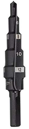 Milwaukee Broca escalonada 4 a 12 mm Paso de 2 mm