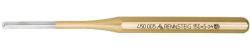 Rennsteig 450 005 0 Standard Octagonal Pin Punch, 0 V, Gold/Silver, 150 x 10 x 5 mm