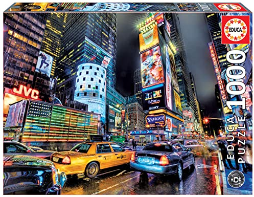 Educa - Puzzle 1000 Teile für Erwachsene | Times Square, 1000 Teile Puzzle für Erwachsene und Kinder ab 14 Jahren, New York, Big Apple, Amerika (15525)