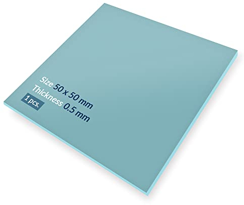 ARCTIC TP-2 (APT2560): Economic Thermal Pad, 50 x 50 x 0,5 mm (1 Pièce) - Pad Thermique, Excellente Conduction Thermique, Faible dureté, Gap-Filler idéal, Installation Facile - Bleu