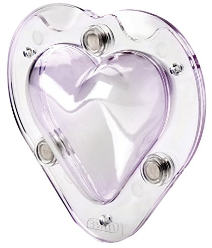 Ibili 798800 Moule Cœur 3D, Polycarbonate, Transparent, 14 x 14 x 5 cm