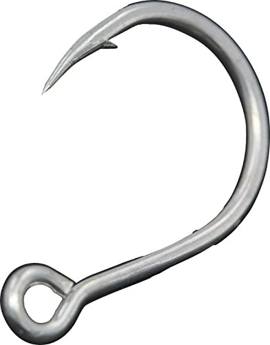 Mustad Kaiju Inline Single Duratin Haken, UltraPoint, chemisch geschärft, geschmiedet, Heavy Duty, extra weit gebogen, Duratin (Größe 4/0 - Inhalt 5 Stück)