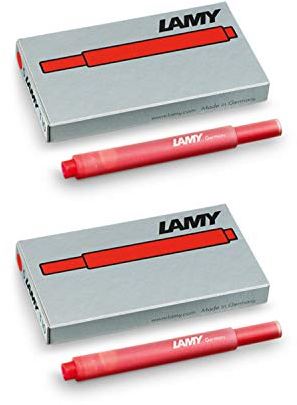 Lamy T10 Tintenpatronen Päckchen á 5 Patronen (rot, 2)