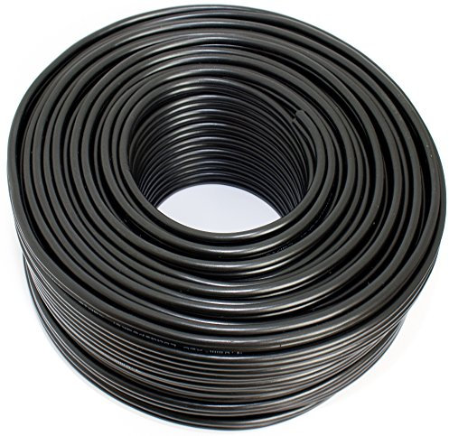 SeKi Câble d'enceinte noir 2 x 4,00 mm² 50 m