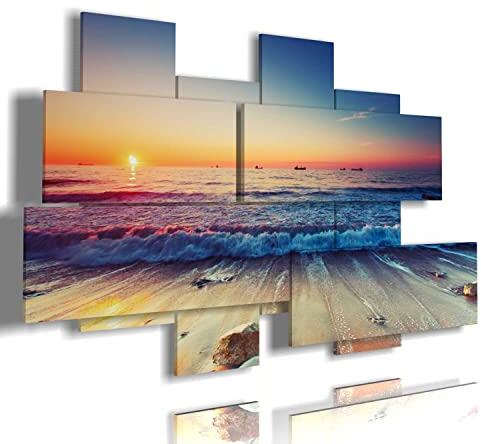 duudaart Quadro Mare 82 Casa Arredamento Particolare Moderno Multilivello Paesaggi Decorazioni Muro Salotto