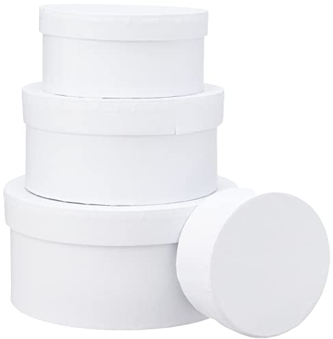 Scatole rotonde 264010. D: 8+10+12+14 cm. H: 4+5+6+.