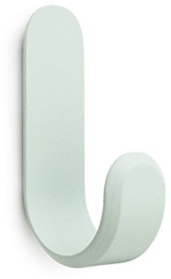 Normann Copenhagen Curve Kleiderhaken, Holz, Misty Green, H: 17,7 x L: 5,3 x D: 10 cm
