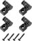 Musiclily Vintage Roller String Guides Trees Retainers for Fender Strat Stratocaster Tele Telecaster Electric Guitar, Black(4 Pieces)