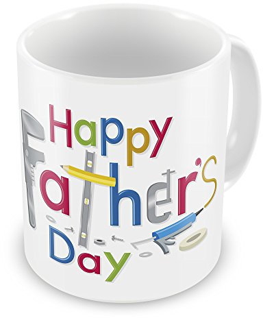 Happy Fathers Day - Workshop Tools Novelty Gift Mug