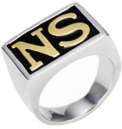 LOPEZ KENT Schmuck Herren Edelstahl Ringe,Söhne von Anarchie Jax NS,Größen 57 (18.1) - 70 (22.3)