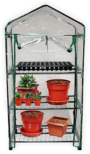 Kingfisher GH3T 3 Tier Greenhouse on Wheels - Multi-Colour
