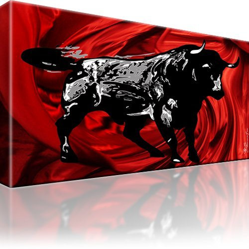 Bilder Stier Corrida Stierkampf Bild auf Leinwand 1-Teilig: 100x55 cm