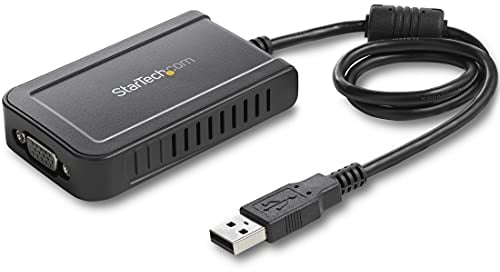 StarTech.com Adaptateur USB 2.0 vers VGA, Convertisseur USB vers VGA, 1080p (Pas de Support pour macOS/ChromeOS/Linux)