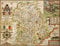 Shropshire Historical Map 1000 Piece Jigsaw Puzzle (1610). Free print!