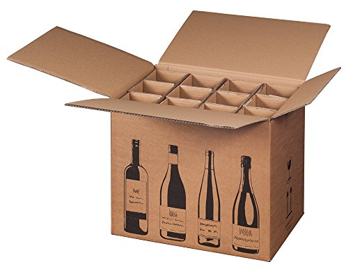 5 cajas de envío para 12 botellas de vino (certificado PTZ, DHL/UPS)