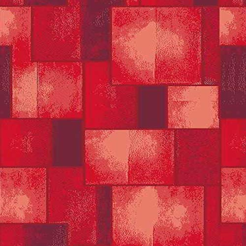 Catral 40020027 Teppich Küche und Flur, kariert, 50 x 75 cm, Rot
