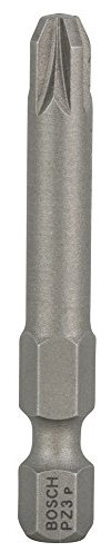 Bosch Professional Bit Extra-Hart für Pozidriv-Kreuzschlitzschrauben (PZ3, Länge: 49 mm, 3 Stück), 2607001579