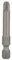 Bosch Professional Bit Extra-Hart für Pozidriv-Kreuzschlitzschrauben (PZ3, Länge: 49 mm, 3 Stück), 2607001579