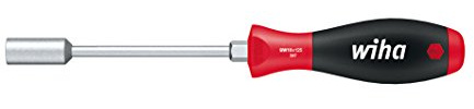 Wiha Schraubendreher SoftFinish® Sechskant-Steckschlüssel, Zoll-Ausführung mit Rundklinge und Sechskantansatz (02837) 1/4 mm x 125 mm