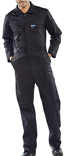 SUPER CLICK HEAVY WEIGHT BOILERSUIT BLACK 40