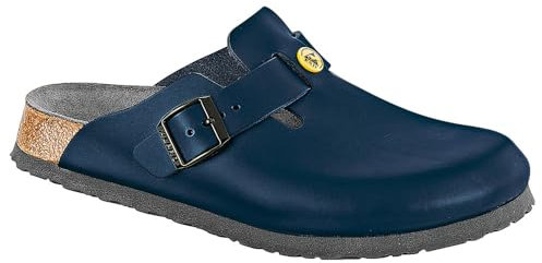 Birkenstock Damen Clogs Boston ESD Blau schmales Fußbett36