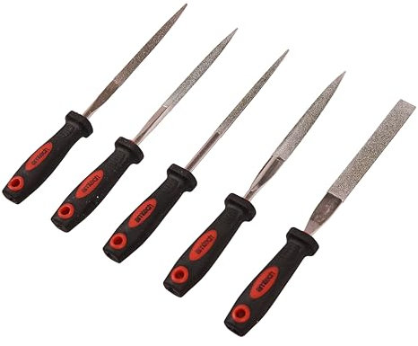 Amtech E1330 5 Piece 100mm (4) Diamond File Set