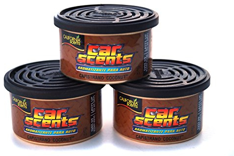 [3 Dosen] USA Kokosnuss Lufterfrischer Duftdose California Car Scents Duftbaum Cherry