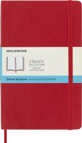 Moleskine Notizbuch, Large, A5, Punktraster, Soft Cover, Scharlachrot