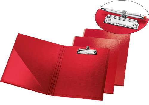 Falken Klemmbrettmappe für DIN A4, rot, Dreieckstasche, Stiftehalter 10332302