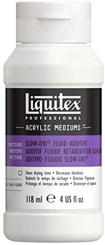 Liquitex 126704 Professional Slow-Dri Gel Trocknungsverzögerer für Acrylfarben, Retarder, Trocknungszeit um ca. 30 % erhöht, Archivqualität - 118ml Flasche