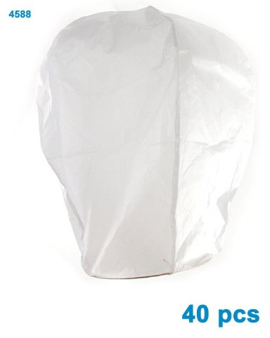 Pack 40 linternas Chinas Blancas voladoras