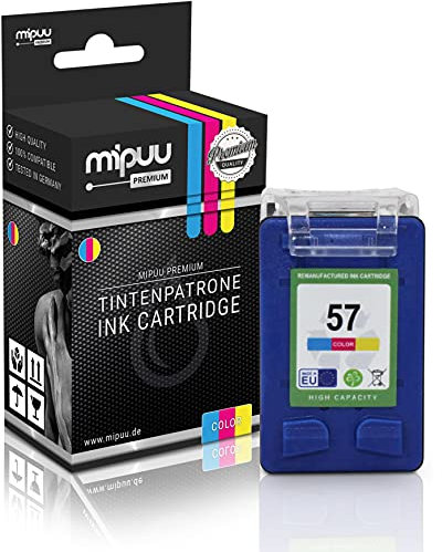 Mipuu Tinte Kompatibel zu HP 57 C6657AE Color für HP Deskjet 450 5550 9670 Officejet 4200 5610 6110 6150 Photosmart 7760 PSC 1110 1215 1217 1315 1350