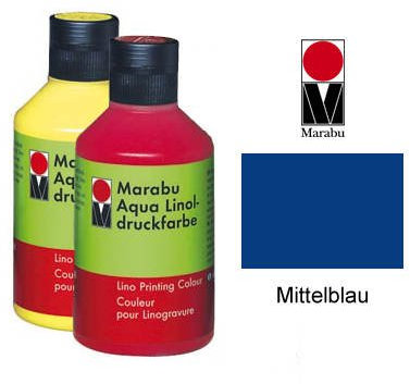 Marabu Linoldruckfarbe, 250ml, Mittelblau [Spielzeug]