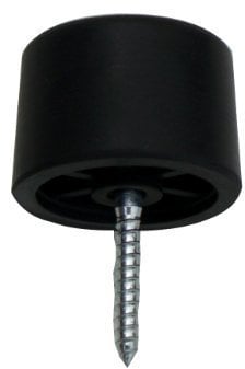 2 x Black 30mm Rubber Door Stops Door/Wall Protectors by Swish.