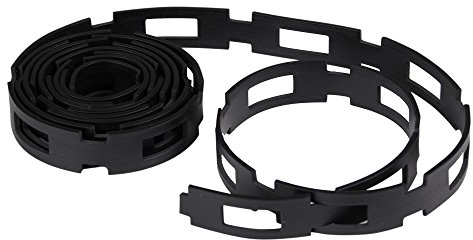 Easyflex Alberi di bloccaggio in plastica, Fascette per Piante e Cavi, 2,5 cm x 30,5 m, Nero
