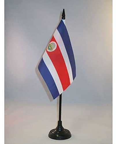 AZ FLAG - Tischflagge Costa Rica - 15x10 cm - Kostaricanische Tischfahne 10 x 15 Cm - Flaggen