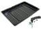 Best Price Square Ofenpfanne, Schwarz, Edelstahl, Rechteckig, 380 x 280 mm, für Zanussi Ofen/Grill/Herd