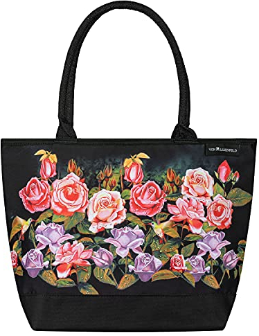 VON LILIENFELD Borsa Giardino di rose Donna Shopper Dimensioni 42 x 30 x 15 cm Borsa da spiaggia Ufficio