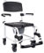 FabaCare Kakadu Toilettenstuhl, fahrbarer Duschstuhl, Toilettenrollstuhl, Rollstuhl mit WC-Eimer, XL, Sitzbreite 55 cm, mit FabaCare Easy To Clean Spezialversiegelung