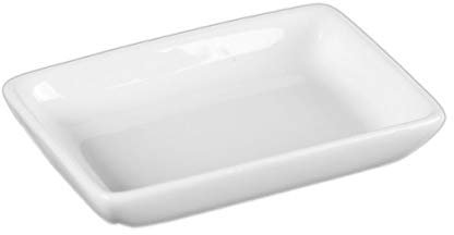 Porzellan Miniplatte 8 x 6 cm