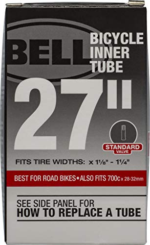 Bell Standard Bicycle Inner Tube, 27 x 1 1/8 - 1 1/4, Schrader Valve