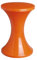 Designklassiker Hocker Tam Tam Pop mit Stauraum unter der Sitzfläche, Stapelbar, leicht, orange