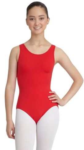 Capezio Women's Tank Leotard,Red,Medium