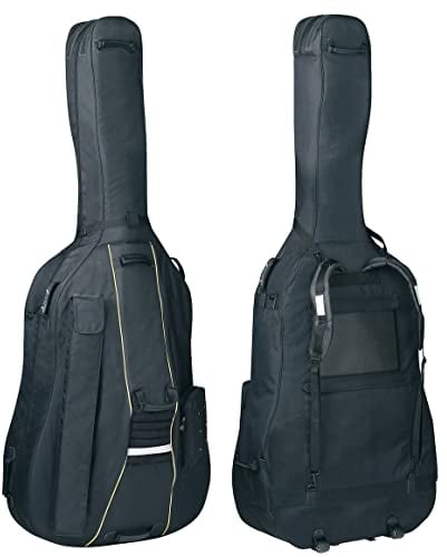 PURE GEWA Kontrabass Gig-Bag Classic 25 mm Polsterung mit 2 Laufrollen 4/4