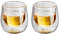 Judge Double Walled Glass Espresso Coffee Shot Cups, Set of 2, 75ml - Vacuum Insulated, Handcrafted Artisan - Strong, Heat Resistant
