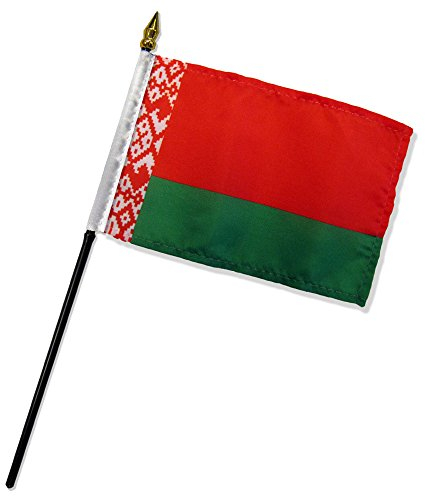 Qualität Standard Flaggen One Dutzend Belarus Stick Flagge, 4 von 15,2 cm