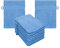 Betz Premium Lot de 10 Gants de Toilette en éponge lavettes pour Le Visage en 100% Coton Gant de Toilette pour bébé Couleur Bleu Clair