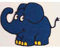Applikationen - Kids and Hits - aufbügelbar Sendung mit der Maus Elefant ca. 6,0x8,0 cm farbig